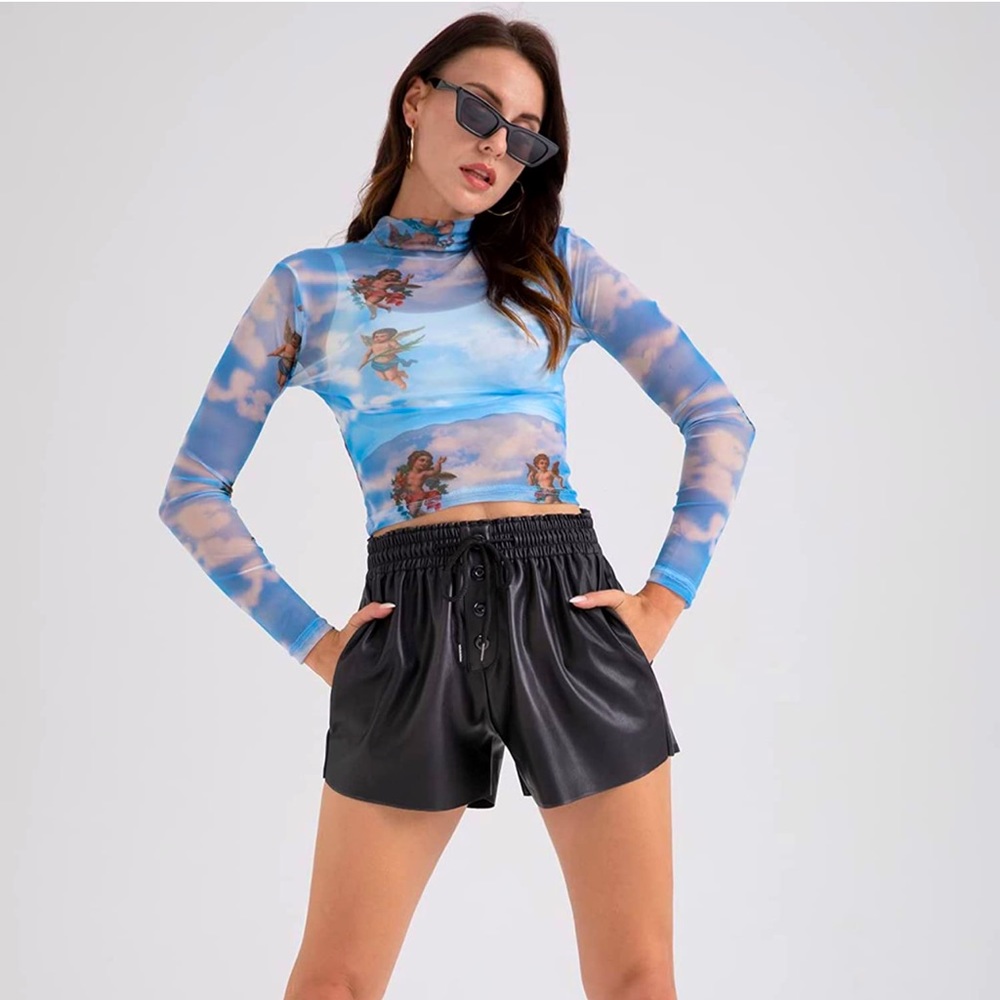 Tagoo Faux Leather Shorts